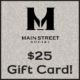 $25 Main Street Social gift card Liberyville